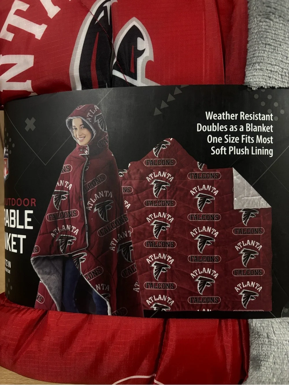 NFL Atlanta Falcons Wearable Blanket Brand New